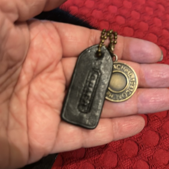 Coach logo nylon fur trimmed purse - Picture 6 of 9